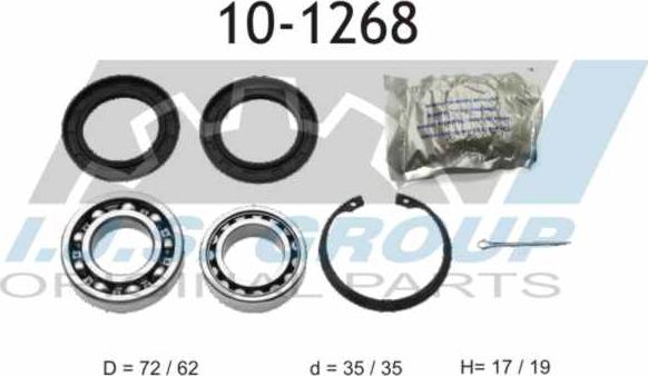 IJS GROUP 10-1268 - Bearing Kit, wheel hub car-mod.net