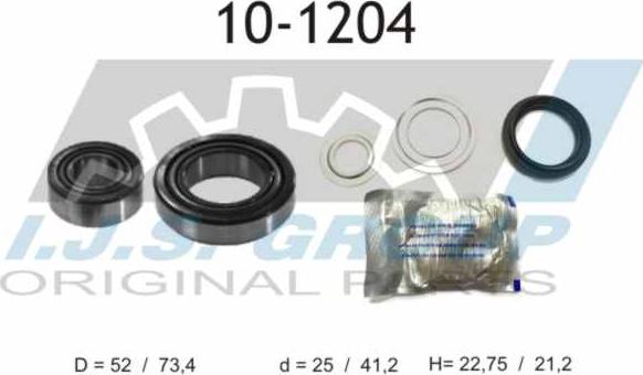 IJS GROUP 10-1204 - Bearing Kit, wheel hub car-mod.net