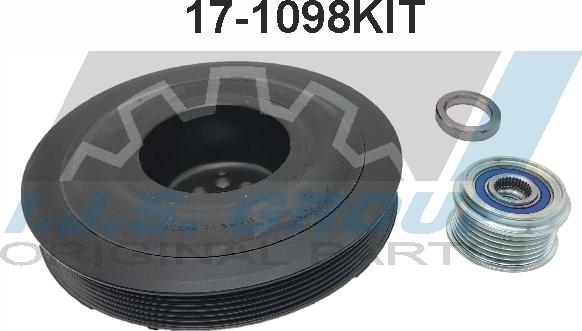 IJS GROUP 17-1098KIT - Belt Pulley, crankshaft car-mod.net