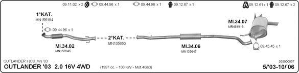 Imasaf 555000057 - Exhaust System car-mod.net