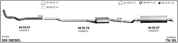 Imasaf 553000083 - Exhaust System car-mod.net