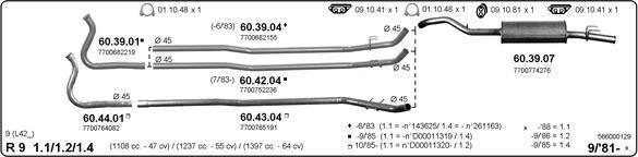 Imasaf 566000129 - Exhaust System car-mod.net