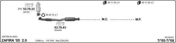Imasaf 561000451 - Exhaust System car-mod.net