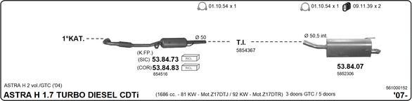 Imasaf 561000152 - Exhaust System car-mod.net