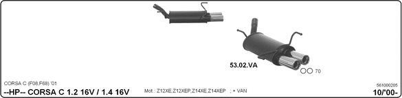 IMASAF 561000205 - Sport Silencer Set car-mod.net