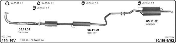 IMASAF 568000034 - Exhaust System car-mod.net