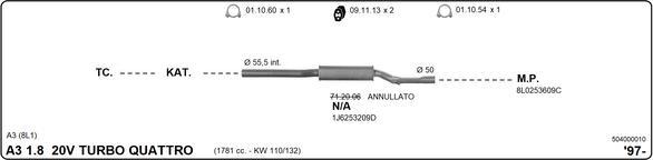 IMASAF 504000010 - Exhaust System car-mod.net