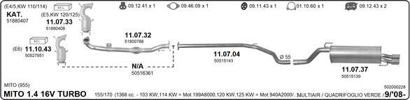 Imasaf 502000228 - Exhaust System car-mod.net
