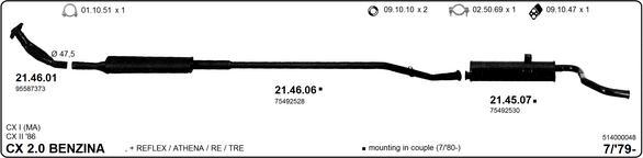 IMASAF 514000048 - Exhaust System car-mod.net