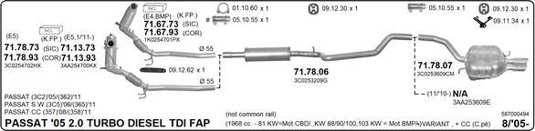 Imasaf 587000494 - Exhaust System car-mod.net