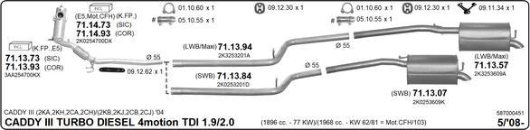 Imasaf 587000451 - Exhaust System car-mod.net