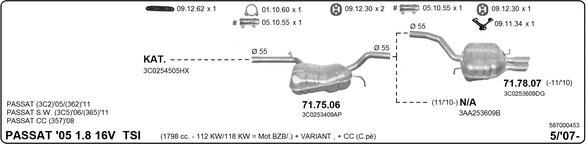 Imasaf 587000453 - Exhaust System car-mod.net