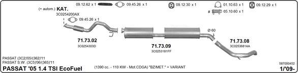 Imasaf 587000452 - Exhaust System car-mod.net