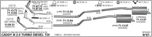 Imasaf 587000429 - Exhaust System car-mod.net