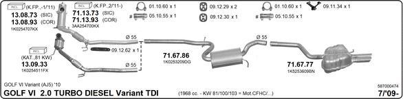 Imasaf 587000474 - Exhaust System car-mod.net