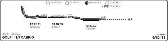 Imasaf 587000060 - Exhaust System car-mod.net