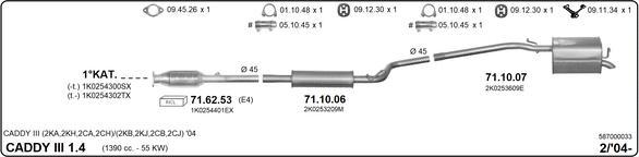 Imasaf 587000033 - Exhaust System car-mod.net