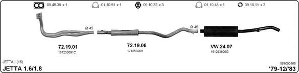 Imasaf 587000168 - Exhaust System car-mod.net