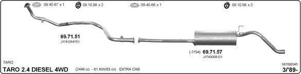 Imasaf 587000345 - Exhaust System car-mod.net
