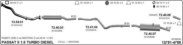 Imasaf 587000240 - Exhaust System car-mod.net