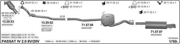 Imasaf 587000264 - Exhaust System car-mod.net