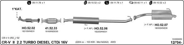 Imasaf 533000050 - Exhaust System car-mod.net