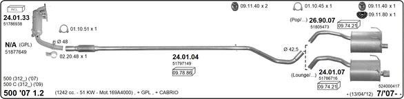 Imasaf 524000417 - Exhaust System car-mod.net