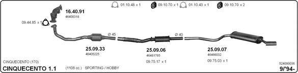 IMASAF 524000036 - Exhaust System car-mod.net