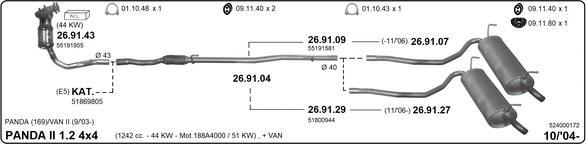 Imasaf 524000172 - Exhaust System car-mod.net