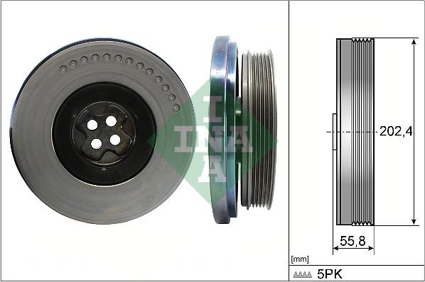 INA 544 0603 10 - Belt Pulley, crankshaft car-mod.net