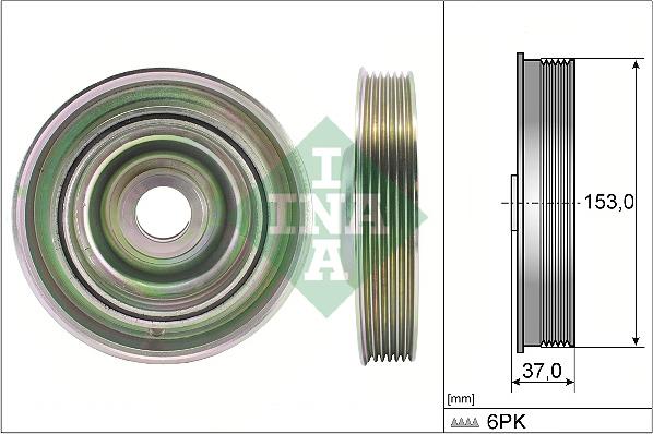 INA 544 0097 10 - Belt Pulley, crankshaft car-mod.net