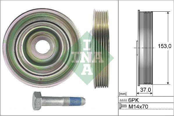 INA 544 0097 20 - Belt Pulley, crankshaft car-mod.net