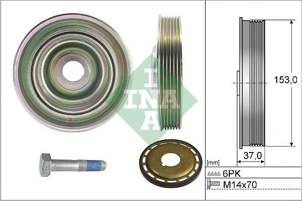 INA 544 0097 21 - Belt Pulley, crankshaft car-mod.net