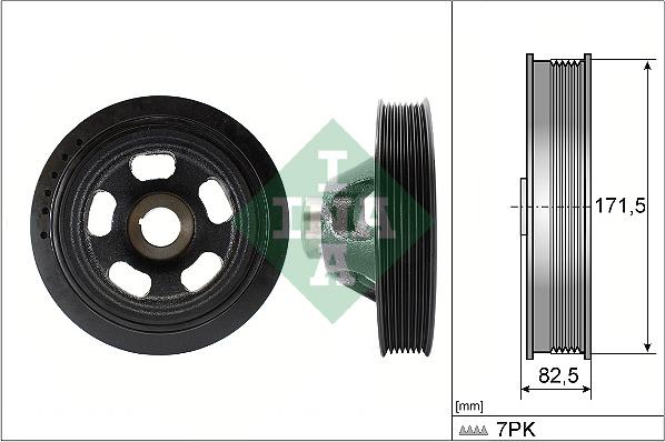 INA 544 0144 10 - Belt Pulley, crankshaft car-mod.net