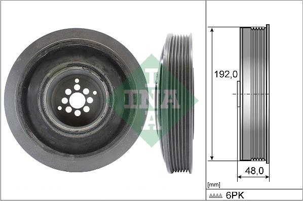 INA 544 0102 10 - Belt Pulley, crankshaft car-mod.net