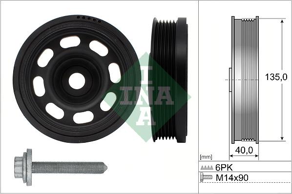 INA 544 0184 20 - Belt Pulley, crankshaft car-mod.net