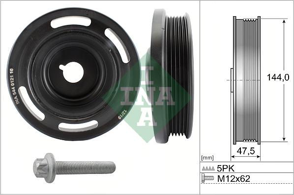 INA 544 0121 20 - Belt Pulley, crankshaft car-mod.net