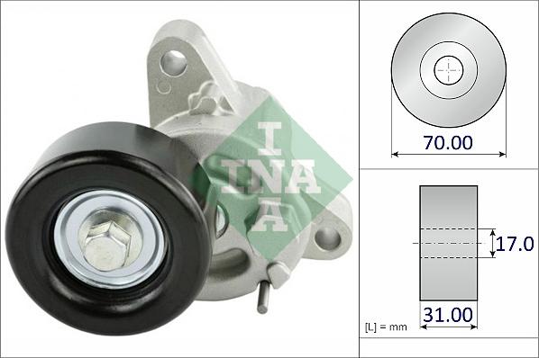 INA 534 0835 10 - Belt Tensioner, v-ribbed belt car-mod.net