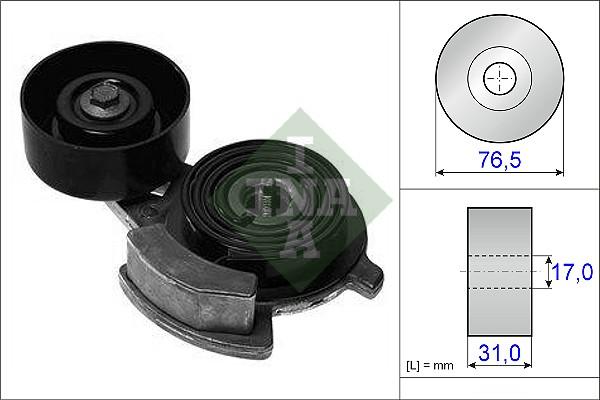 INA 534 0392 10 - Belt Tensioner, v-ribbed belt car-mod.net