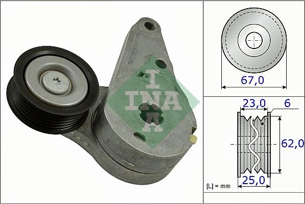 INA 534 0373 10 - Belt Tensioner, v-ribbed belt car-mod.net