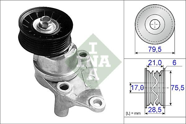 INA 534 0236 10 - Belt Tensioner, v-ribbed belt car-mod.net