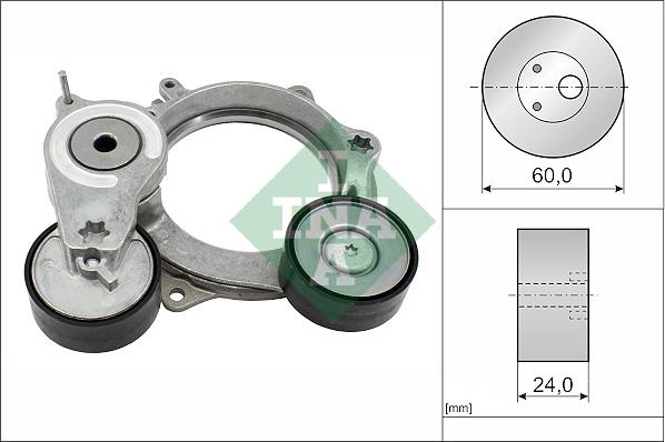 INA 534 0718 10 - Belt Tensioner, v-ribbed belt car-mod.net