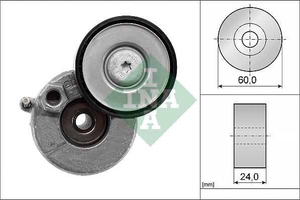 INA 534 0728 10 - Belt Tensioner, v-ribbed belt car-mod.net