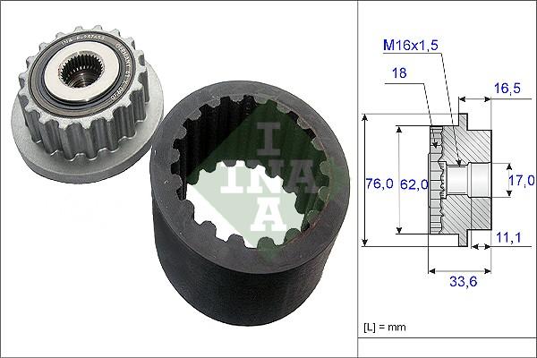 INA 535 0186 10 - Flexible Coupling Sleeve Kit car-mod.net