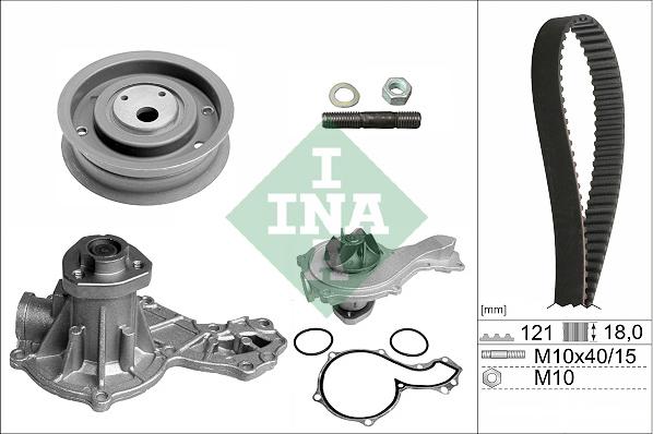 INA 530 0162 30 - Water Pump & Timing Belt Set car-mod.net