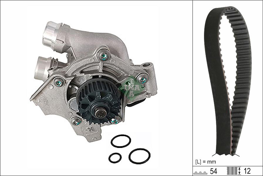 INA 530 0845 30 - Water Pump & Timing Belt Set car-mod.net