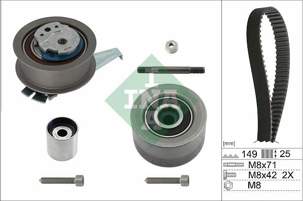INA 530 0835 10 - Timing Belt Set car-mod.net
