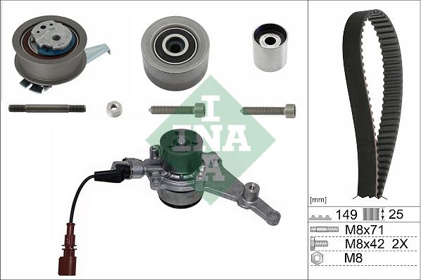 INA 530 0835 30 - Water Pump & Timing Belt Set car-mod.net