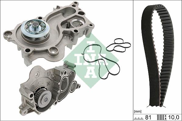 INA 530 0744 30 - Water Pump & Timing Belt Set car-mod.net