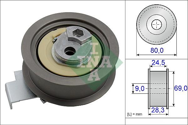INA 531 0840 10 - Tensioner Pulley, timing belt car-mod.net